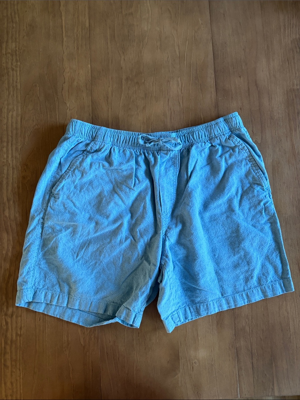 Old Navy Blue Men’s Linen Blend Jogger Shorts
